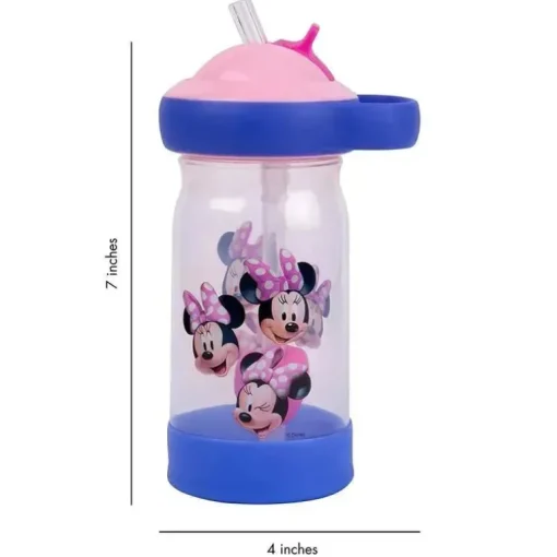 Garrafa de água Tomy - Disney Minnie Sip &amp; See 12 Oz