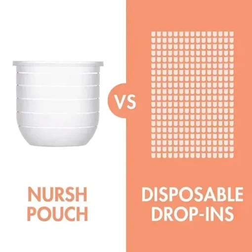 Garrafa de Silicone Boon Nursh 4oz 3Pk, Menta/Cantaloupe/Marinha