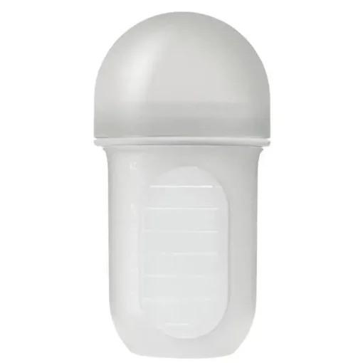 Garrafa de Silicone Tomy - Boon 8 Oz (Cinza Claro)