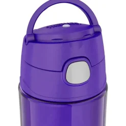 Garrafa plástica de hidratação térmica funtainer com tampa de bico 16 onças, roxo