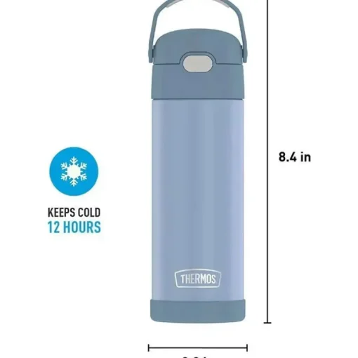 Garrafa Thermos Funtainer 16 Oz, Azul Denim