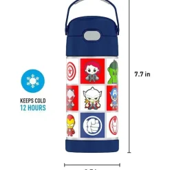 Garrafa Thermos Funtainer 12 Oz, Vingadores
