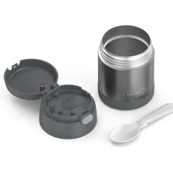Garrafa térmica - 10 onças. Funtainer de Aço Inoxidável, Cinza