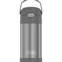 Garrafa térmica - 12 onças. Garrafa Funtainer de Aço Inoxidável, Cinza