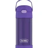 Garrafa térmica - 12 onças. Garrafa de Funtainer® não licenciada de aço inoxidável, roxa