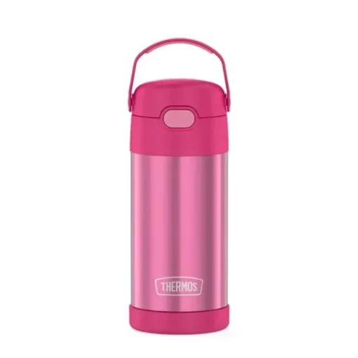 Garrafa térmica - 12 onças. Garrafa de Funtainer® não licenciada de aço inoxidável, rosa