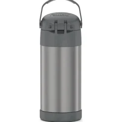 Garrafa térmica - 12 onças. Garrafa Funtainer de Aço Inoxidável, Cinza