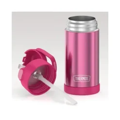 Garrafa térmica - 12 onças. Garrafa de Funtainer® não licenciada de aço inoxidável, rosa