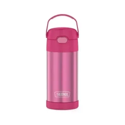 Garrafa térmica - 12 onças. Garrafa de Funtainer® não licenciada de aço inoxidável, rosa