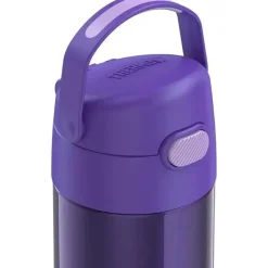 Garrafa térmica - 12 onças. Garrafa de Funtainer® não licenciada de aço inoxidável, roxa