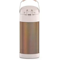 Garrafa térmica - 12 onças. Garrafa Funtainer® não licenciada de aço inoxidável, ouro rosa