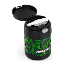 Garrafa térmica - Frasco para alimentos de aço inoxidável licenciado Funtrainer 10Oz, Minecraft
