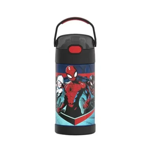 Garrafa térmica - Garrafa de aço inoxidável licenciada Funtrainer 12Oz, Homem-Aranha
