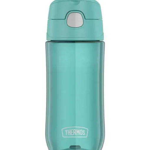 Garrafa térmica - garrafa de hidratação Funtainer® de plástico de 16 onças com tampa de bico, Aqua