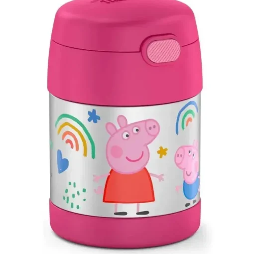 Garrafa térmica - jarra de comida Funtainer licenciada de 10 onças, Peppa Pig