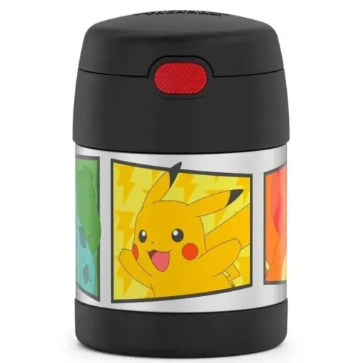 Garrafa térmica - pote de comida de 10 onças com isolamento a vácuo - Pokémon