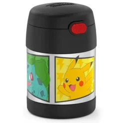 Garrafa térmica - pote de comida de 10 onças com isolamento a vácuo - Pokémon