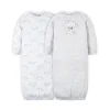 Gerber - 2 Pk Vestido Neutro Animais Bebês, 0/6M