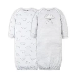 Gerber - 2 Pk Vestido Neutro Animais Bebês, 0/6M