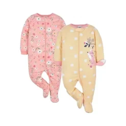 Gerber - 2 unidades Baby Girl Fox Sleep N' Play