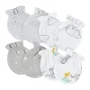 Gerber - 4 unidades de luvas para bebês animais neutras, 0/3M