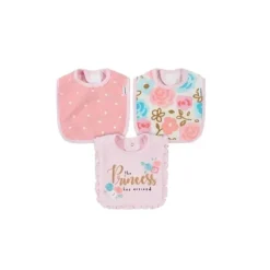 Gerber - Babador Terry 3Pk menina tamanho único princesa