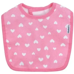 Gerber - Babete Terry Dribbler 3Pk, Rosa Raposa Tamanho Único Menina