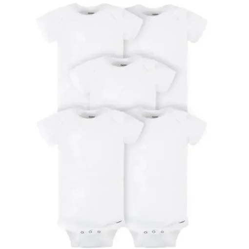 Gerber - Bodys de manga curta da marca ONESIES, pacote com 5
