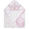 Gerber - Conjunto de toalhas e toalhinhas felpudas com capuz 4 peças menina tamanho único, princesa