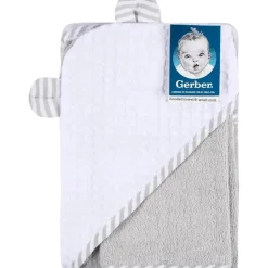 Gerber - conjunto de toalha com capuz e luva de pano, menino urso