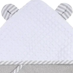 Gerber - conjunto de toalha com capuz e luva de pano, menino urso