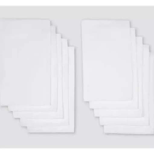 Gerber - Fralda Birdseye 10 unidades pré-dobradas (2 x 3 x 2) tamanho único, branca