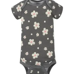Gerber - Macacão de Manga Curta para Bebê 4Pk - Menina Leopardo