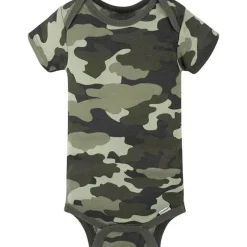 Gerber - Macacão de Manga Curta para Bebê 4Pk - Menino Urso