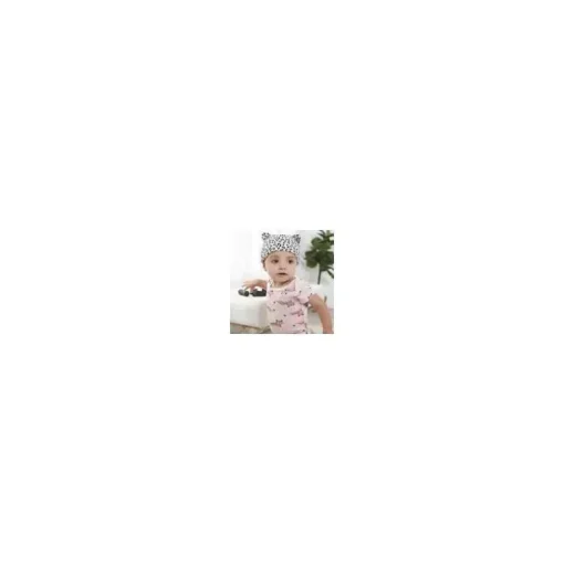 Gerber - Macacão de Manga Curta para Bebê 4Pk - Menina Leopardo