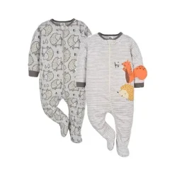 Gerber - 2Pk Baby Boy Sleep N' Play Hedgehog
