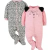 Gerber - 2Pk Baby Sleep'n'play - Girl Leopard