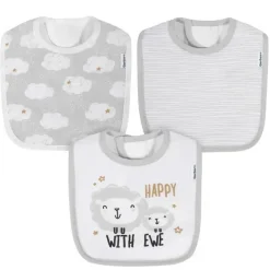 Gerber - 3Pk Terry Babete Neutro Tamanho Único, Animais Bebês