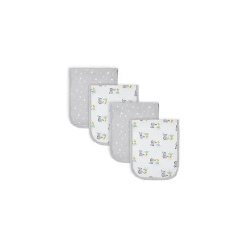 Gerber - 4Pk Terry Burpcloth neutro tamanho único animais para bebês