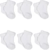 Gerber - 6Pk Terry Wiggle Proof Meias, 0/3M, Branco