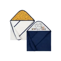 Gerber - 2Pk Toalhas Terry com Capuz Menino Tamanho Único, Raposa