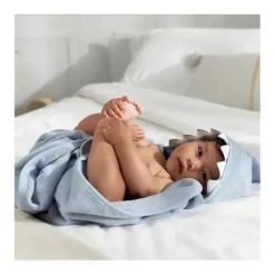 Gerber - Toalha de banho e panos de banho com capuz para bebê, tubarão
