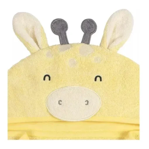 Gerber - Toalha de banho e panos de banho para bebê com capuz, girafa