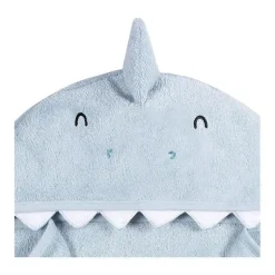 Gerber - Toalha de banho e panos de banho com capuz para bebê, tubarão