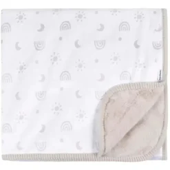 Gerber Bedding - 1Pk 2Ply Cobertor de pelúcia, arco-íris neutro