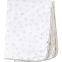 Gerber Bedding - 1Pk 2Ply Cobertor de pelúcia, arco-íris neutro