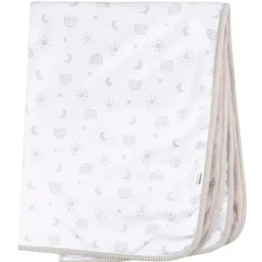 Gerber Bedding - 1Pk 2Ply Cobertor de pelúcia, arco-íris neutro