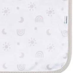 Gerber Bedding - 1Pk 2Ply Cobertor de pelúcia, arco-íris neutro
