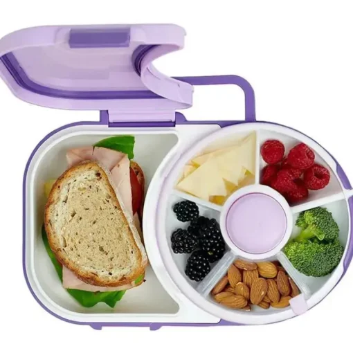 GoBe - Lancheira Infantil com Spinner Destacável, Roxa