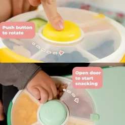 GoBe - Lancheira Infantil com Spinner Destacável, Roxa